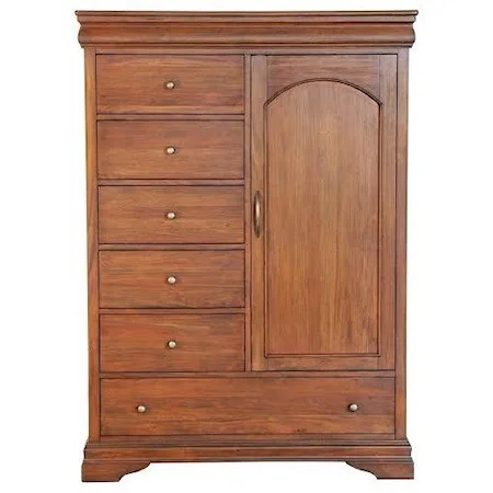 Transitional Solid Wood Door Cabinet